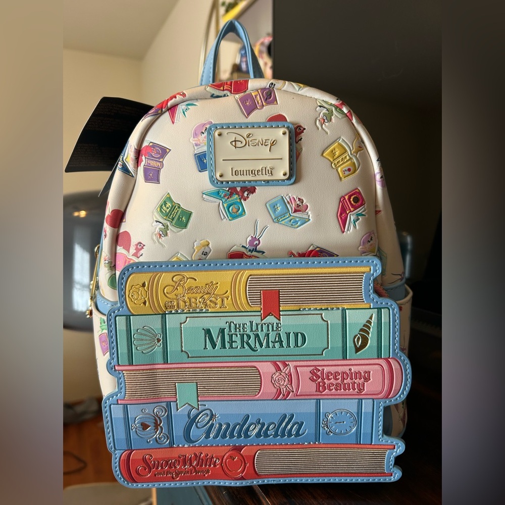 Loungefly Disney Princess Book Stack Backpack